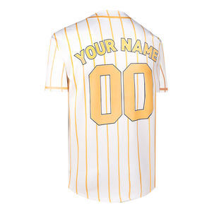 Custom Printed Baseball Jersey Men Personalized Logo Name Number <b>Polyester</b> V Neck Sports Uniform - Product Image 3