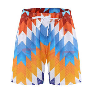 New Manufacture <b>Top</b> Quality Summer Color Mesh Sublimation Shorts Quick Dry Sports Sublimation Mesh Shorts Men OEM Service - Product Image 3