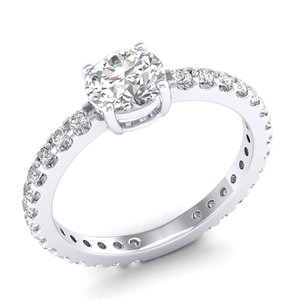Anillos Solitarios de Moissanita de 1.4ct con Certificación GRA, Plata de Ley 925 REYES, Diseño Original, Accesorios de Boda, Joyería Fina - Product Image 2