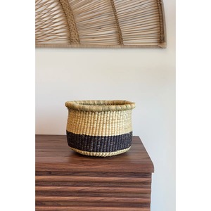 ตะกร้าหญ้าทะเลขอบถักแข็งแรง ตะกร้าเก็บของทำมือ ขายส่ง เป็นมิตรกับสิ่งแวดล้อม ผลิตในเวียดนาม - Product Image 2