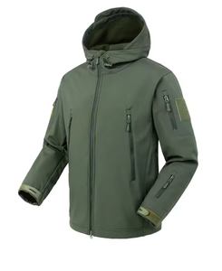 Unisex Formal Bomber <b>Fleece</b> <b>Lined</b> Puffer <b>Jacket</b> Windproof Winter Coat Full Zip Multi-Pocket Workwear Outdoor Warm - Product Image 3
