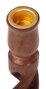 Style Wooden <b>Candle</b> Stand | Unique Pillar <b>Taper</b> Candlestick Holder Handmade Custom Printing Home Table Centerpiece Living Room - Product Image 3