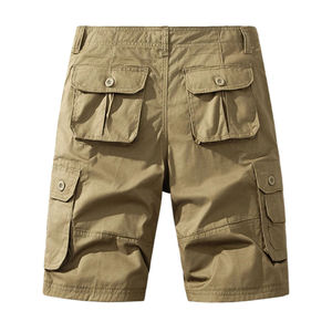 Nouveau design Short cargo décontracté pour homme 2026 Nouvelle taille plus ample Short de sport extérieur de haute qualité en tissu tricoté doux teint uni - Product Image 5