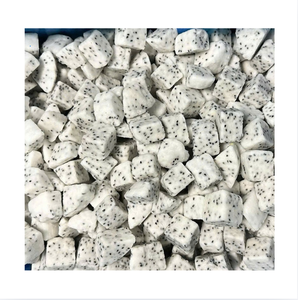 IQF Frozen Dragon Fruit <b>Cubes</b> Bulk Pack Vacuum Pack <b>White</b> Flesh Black Seeds -18C Storage 24 Months <b>Shelf</b> Life 99 GOLD DATA - Product Image 1