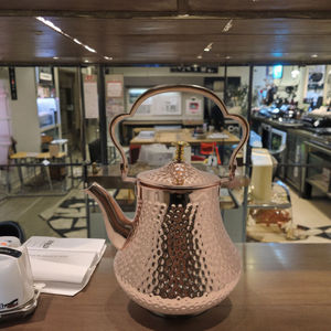 Bold Blossom Exclusively Designed Pure <b>Copper</b> Ayurveda Health Metal Kitchen Decorative Kettle for Tea Lovers & Home Restaurants - Product Image 3