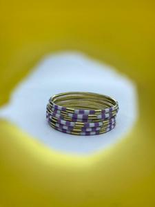 Smart Jewelry Eco-Friendly Hand-painted Full Design Customized Unique Stylish Resin Seed Beads Rose Gold <b>Bangle</b> <b>Bracelet</b> Small - Product Image 2