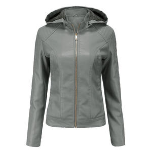 Veste en cuir de mouton à capuche pour femme, faite à la main, qualité supérieure, vêtement d'extérieur, avis de boutique - Product Image 5