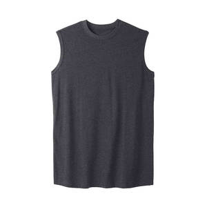Camisetas sin Mangas Personalizadas al por Mayor, 100% Algodón, Corte Holgado, Camiseta de Tirantes para Hombre - Product Image 6
