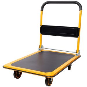 Nero e Giallo 660 Lb. Carrello Pieghevole con Piattaforma per Trasporto Merci, Adatto a Carrelli e Trolley - Product Image 4
