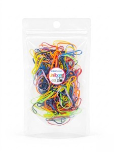 Élastiques à cheveux ronds en TPU Uniband, arc-en-ciel, haute qualité, écologiques, unisexes, fabriqués en Corée, pour usage quotidien, décontractés, emballage en sachet OPP - Product Image 1