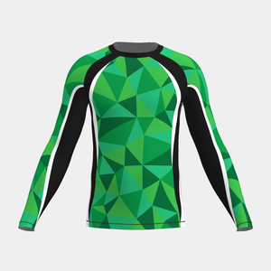 T-shirt de sport unisexe à manches longues à compression par sublimation personnalisée, sous-vêtement de performance athlétique avec logo frontal - Product Image 6