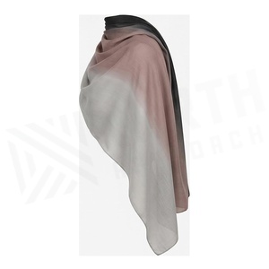 Pañuelo de Chifón para Mujer, Diseño Color Block, Largo, Multifuncional, Estilo Simple, para Uso Diario en Todas las Estaciones - Product Image 3