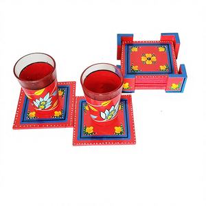 Cesta de Madera Multicolor, Marca theperfectbazaar, Decoración para el Hogar, Hecha en Uttar Pradesh - Product Image 1