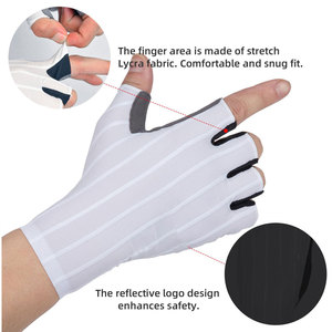 Half Finger Weight Lifting Gloves Breathable PU Material Non Slip Gym Fitness Unisex Universal Size Breathable Racing Gloves - Product Image 3
