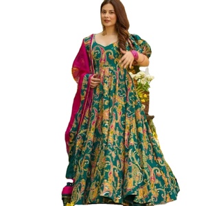 2025ใส่สบายฤดูร้อนนี้หรูหราแต่สวยงามด้านหลังลายโดรีด้านหลังสไตล์แฟนซีชุด kurti สุดพิเศษสำหรับผู้หญิงหรือเด็กผู้หญิง - Product Image 1