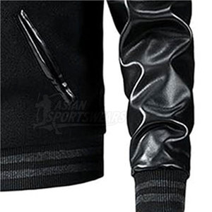 Service OEM – Vestes universitaires en cuir personnalisées – Vêtements d'extérieur d'hiver de haute qualité – Couleur personnalisable – Respirant – Écologique - Product Image 5