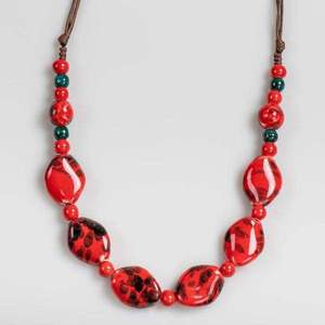 Stylish Fashion Resin Beaded <b>Necklace</b> Vibrant Colors <b>Statement</b> Jewelry Trendy Lightweight Piece for Women Girls Daily Party Wear - Product Image 3