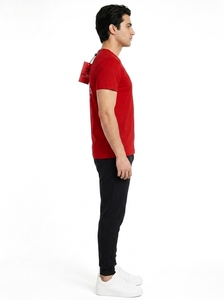 T-shirt en coton à col rond pour homme, personnalisable avec logo, vierge, motif uni, grammage lourd, prix raisonnable, vente en gros - Product Image 6