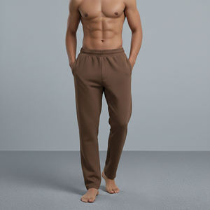 Oversize Straight Fit Custom Washed Canvas Heavyweight Casual Men's <b>Jogger</b> Pants Sweatpants - Product Image 3
