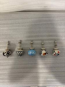 Tiradores de Cerámica Pintados a Mano, Pomos Decorativos para Gabinetes, Manijas Artísticas Únicas para Muebles, Pomos de Cerámica Premium - Product Image 5