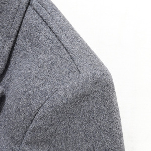 <b>Men's</b> <b>Double</b> <b>Breasted</b> Wool <b>Overcoat</b> Long Trench Coat Solid Color Turn-down Collar Regular Sleeve Warm Winter Outerwear - Product Image 5