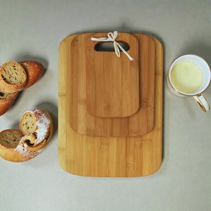 ชุดเขียงไม้ไผ่3ชิ้นเขียงไม้สำหรับเตรียมอาหารในครัวเขียงไม้เป็นมิตรต่อสิ่งแวดล้อมพร้อมที่จับ - Product Image 3