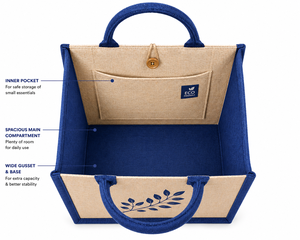 Dual Color Laminated Jute Tote <b>Bag</b> Rope Button Closure Eco Friendly Reusable Shopping <b>Bag</b> Custom Logo Printed Promotional <b>Gift</b> - Product Image 6