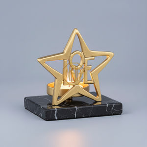 Sculpture d'étoile scintillante de Noël en aluminium 2026 avec base en marbre, taille personnalisée, artisanat métallique fait main, décoration intérieure, cadeau, exportateur - Product Image 6