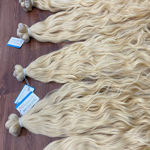 Extensiones de Cabello Natural Ondulado Sin Enredos ni Caída, Color 613, Doble Trama, 100% Cabello Humano Vietnamita - Product Image 4