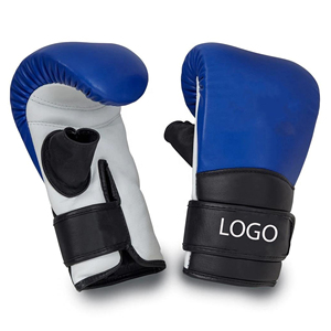 CUSTOM LOGO COWHIDE and PU LEATHER BOXING <b>GLOVES</b> for ADULTS for KICKBOXING and TRAINING SIZES 6OZ to 16OZ - Product Image 1