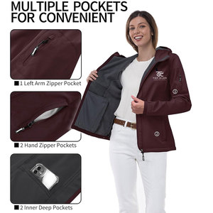 Chaqueta Cortavientos para Mujer, Marca Privada, Estilo Urbano, de la Mejor Calidad, Secado Rápido, Hecha a Medida, Tejida y Ecológica - Product Image 4