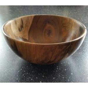 Tazón de madera con acabado natural, de gran capacidad, para servir ensaladas y mezclar ingredientes en la cocina del hogar. - Product Image 6