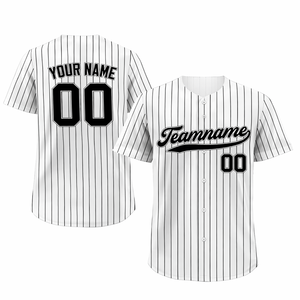 เสื้อเบสบอลดีไซน์คลาสสิกสีขาวคุณภาพสูงแบบใหม่สำหรับทุกเพศ ผลิตจากโพลีเอสเตอร์ระบายอากาศได้ดี แขนสั้น มีไซส์พลัส รับผลิตแบบ OEM - Product Image 2