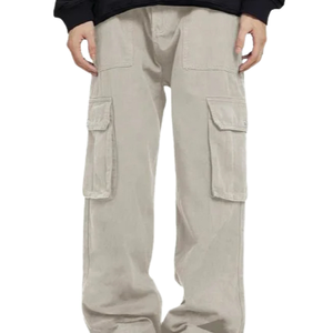 Men's Straight Casual <b>Trouser</b>-Wholesale Hot Selling OEM Custom Eco-Friendly Breathable Polyester/Cotton Solid Color Side Back - Product Image 5