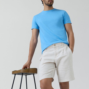 Nouvel Arrivage T-shirt Homme Délavé à l'Acide Tissu Respirant Léger pour la Gym Meilleur Design Imprimé à Manches Courtes Service OEM Personnalisé - Product Image 4