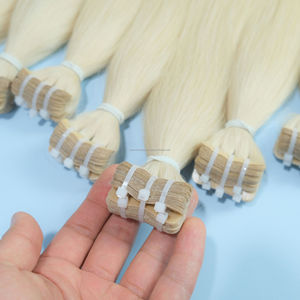 Extensiones de cabello virgen crudo de alta calidad, cabello humano de proveedor, extensiones de cabello con cinta adhesiva, 100% Remy y virgen vietnamita - Product Image 6