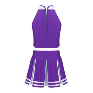 Uniforme de Animadoras Unisex de Alta Calidad, Ropa de Equipo para Mujer, Conjuntos con Pedrería, Tela Elástica Premium Transpirable - Product Image 3