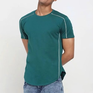 เสื้อยืดคอตตอน 100% แบบเรียบ ไม่มีลาย ขายส่ง คุณภาพดี ทรงหลวม ไหล่ตก เสื้อยืดเปล่าสำหรับผู้ชาย เสื้อยืดผู้ชายกันยับ ทรงโอเวอร์ไซส์ - Product Image 1