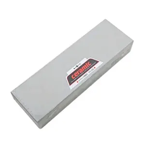 Made in Japan Ceramic Coarse Knife Sharpening Stone with Silicone Rubber Stopper FC-400 Turtle Mark Whetstone Grit 400