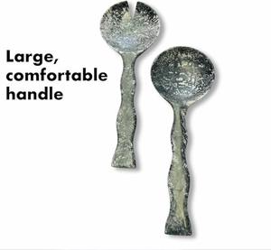 Ensemble cuillère et fourchette à salade en résine moderne de qualité supérieure, écologique, durable, pour les fêtes, avec long manche - Product Image 1