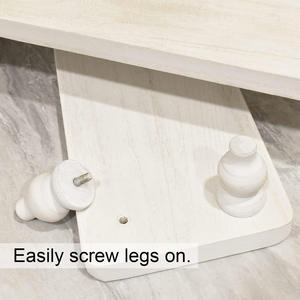 แท่นแท่นยกไม้ขนาดใหญ่ทำจากไม้มะม่วงแท่นตั้งโชว์ทรงสี่เหลี่ยมผืนผ้าพร้อมขาสำหรับตกแต่งบ้าน - Product Image 4