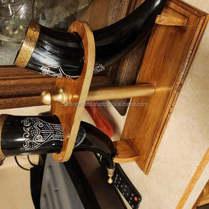 Soporte para Cuerno Vikingo Hecho a Mano, Técnica de Tallado Natural Ecológica, Estilo Animal, Tamaño Personalizado, Regalo de Halloween y Navidad - Product Image 2