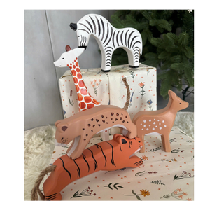 Ensemble en gros d'objets décoratifs créatifs en bois en forme d'animaux et de champignons, écologiques - Product Image 1