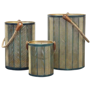 โคมไฟทำด้วยมือโลหะพิเศษที่มีแว่นตาและเสร็จสิ้นโบราณหรือเคลือบฟัน - Product Image 6
