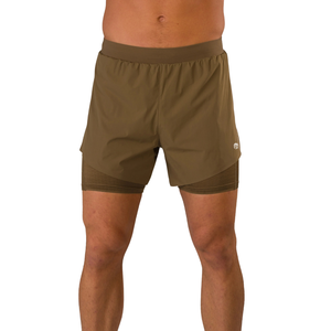 Pantalones Cortos Deportivos 2 en 1 para Hombre, con Forro de Compresión, Ligeros, de Secado Rápido, para Gimnasio, Running, Fitness, Venta al Por Mayor OEM - Product Image 1