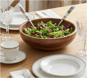 Luxurious Stainless Steel Salad <b>Server</b> With Resin Handle For Household And Gift packing Handcrafted From India - Product Image 3