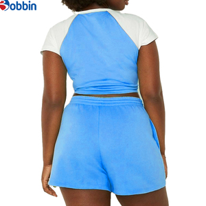 Conjunto Deportivo de Verano Estilo Hip Hop para Mujer, Ecológico, de Secado Rápido, Transpirable, Multicolor, Informal, Camiseta Corta hasta la Rodilla, Estilo Vintage - Product Image 4