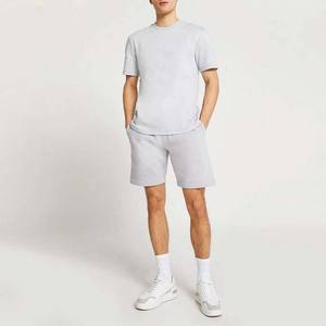 Ensemble de survêtement personnalisé 2026 avec logo, pour hommes, marque privée, ensemble short et t-shirt 100 % coton, été, prix abordable - Product Image 5