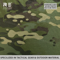 MCTP camouflage 4-way spandex Nylon stretch Tissu NIR camouflage imprimé nylon élastique pour une utilisation tactique et extérieure