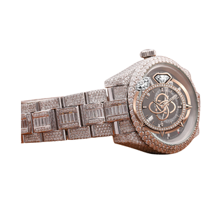 Montre de luxe pour homme en acier inoxydable de qualité supérieure avec diamants en moissanite - Product Image 2